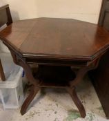 A mahogany centre table