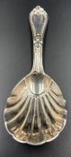 A silver caddy spoon, hallmarked for London