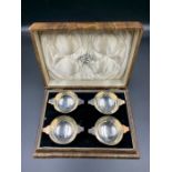 A Boxed set of silver salts by Adie Brothers Limited 1938