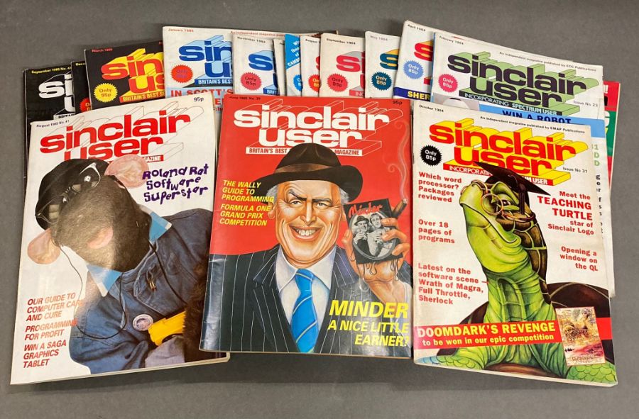 Nineteen Sinclair user magazines from the 80's