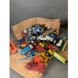 A large selection of diecast vehicles, various ages and conditions