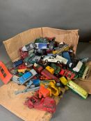 A large selection of diecast vehicles, various ages and conditions