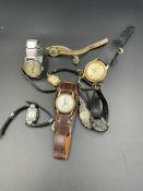 A selection of Vintage wristwatches