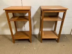 A pair of Mid Century bedsides (H74cm W43cm D35cm)