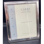 A Hallmarked Carrs silver picture frame 25 cm x 20 cm