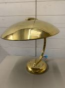 An art Deco desk lamp Bauhaus desk lamp in brass from Hillebrand 1930's