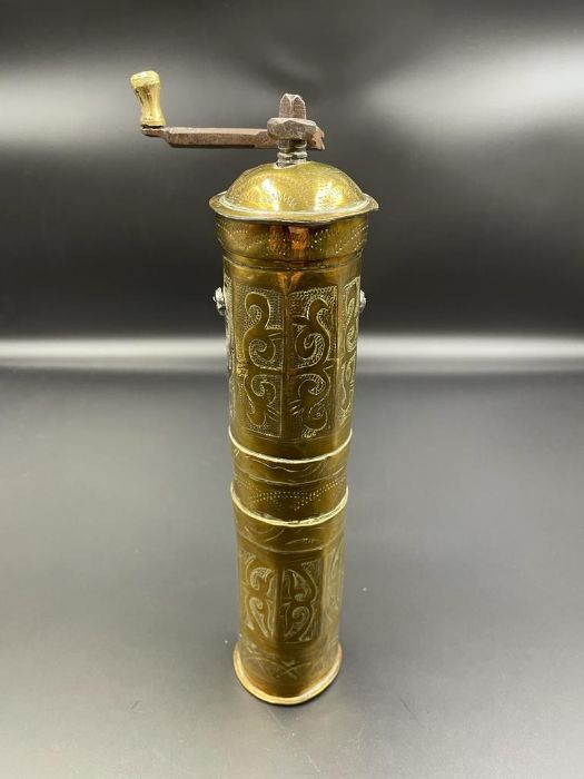 An Antique Persian brass Coffee grinder