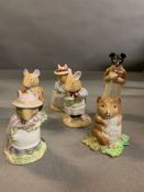 Six Royal Doulton and Beswick book figurines, Beatrix Potter, Brambly Hedge etc