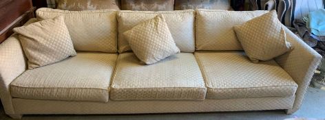 A three seater contemporary sofa