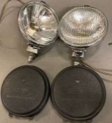 A Pair of Lucas Classic car lamps