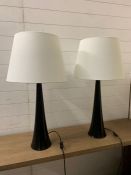 A pair of contemporary Aerin signature lamps