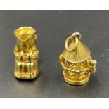 Two 9ct gold charms (Total Weight 5g)