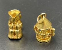 Two 9ct gold charms (Total Weight 5g)