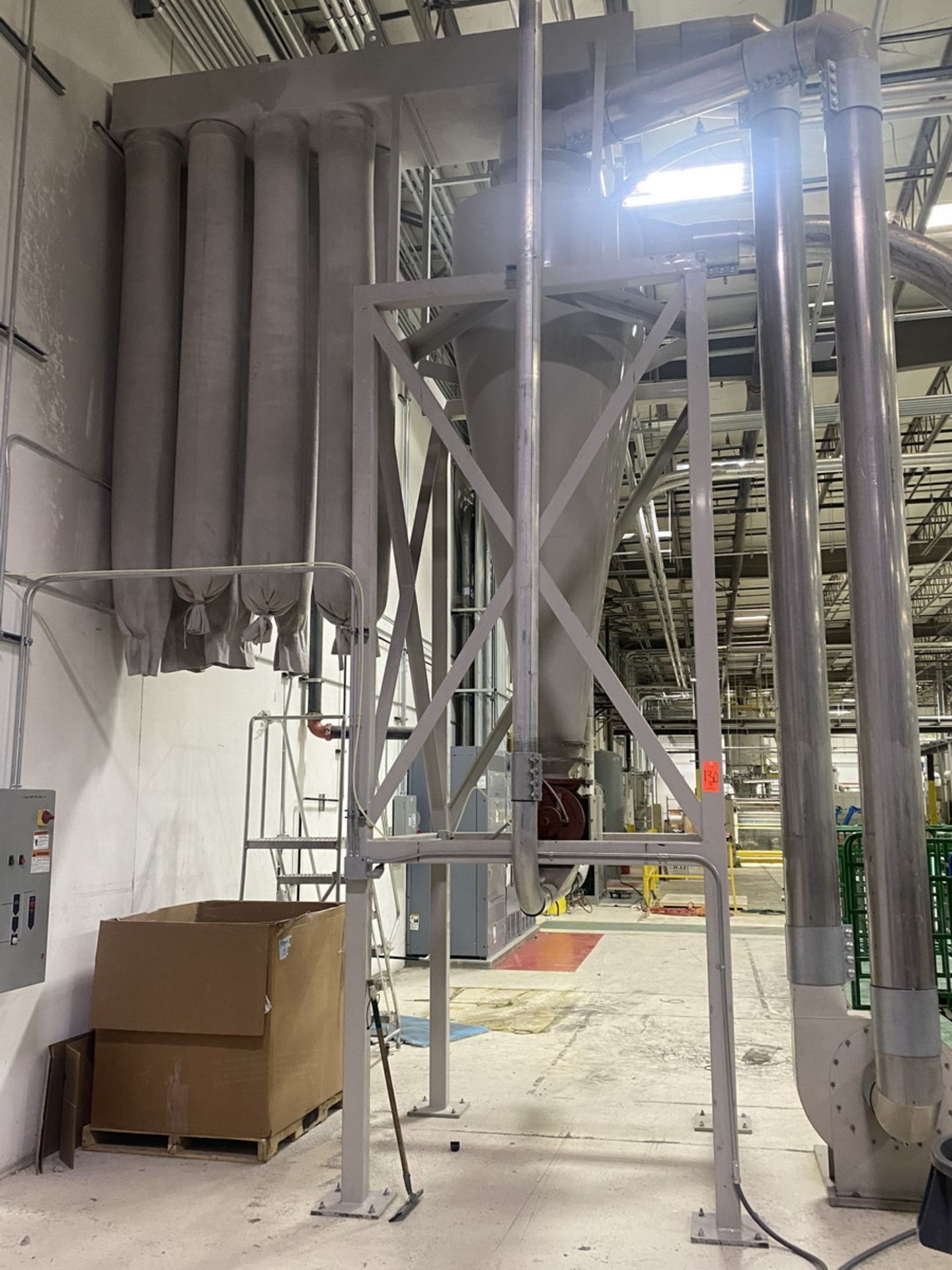 8-Bag Material Transfer Dust Collector, 10 ft.- 3 in. high x 40 in. wide, with Blower