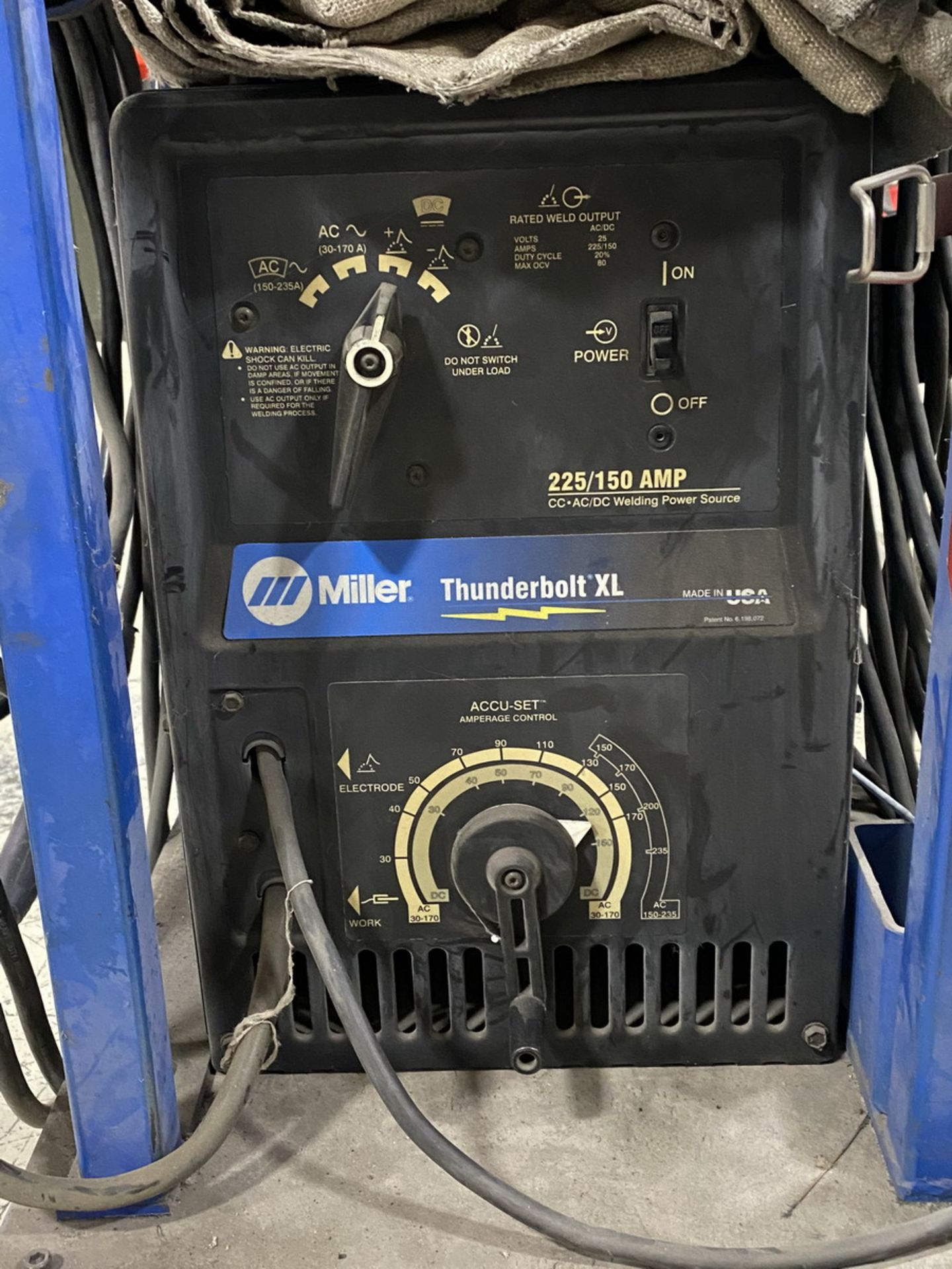 Miller 225/150 Amp Thunderbolt XL CC-AC/DC Welding Power Source, S/N: LC074256; Input 230-V, 47.5 - Image 2 of 3