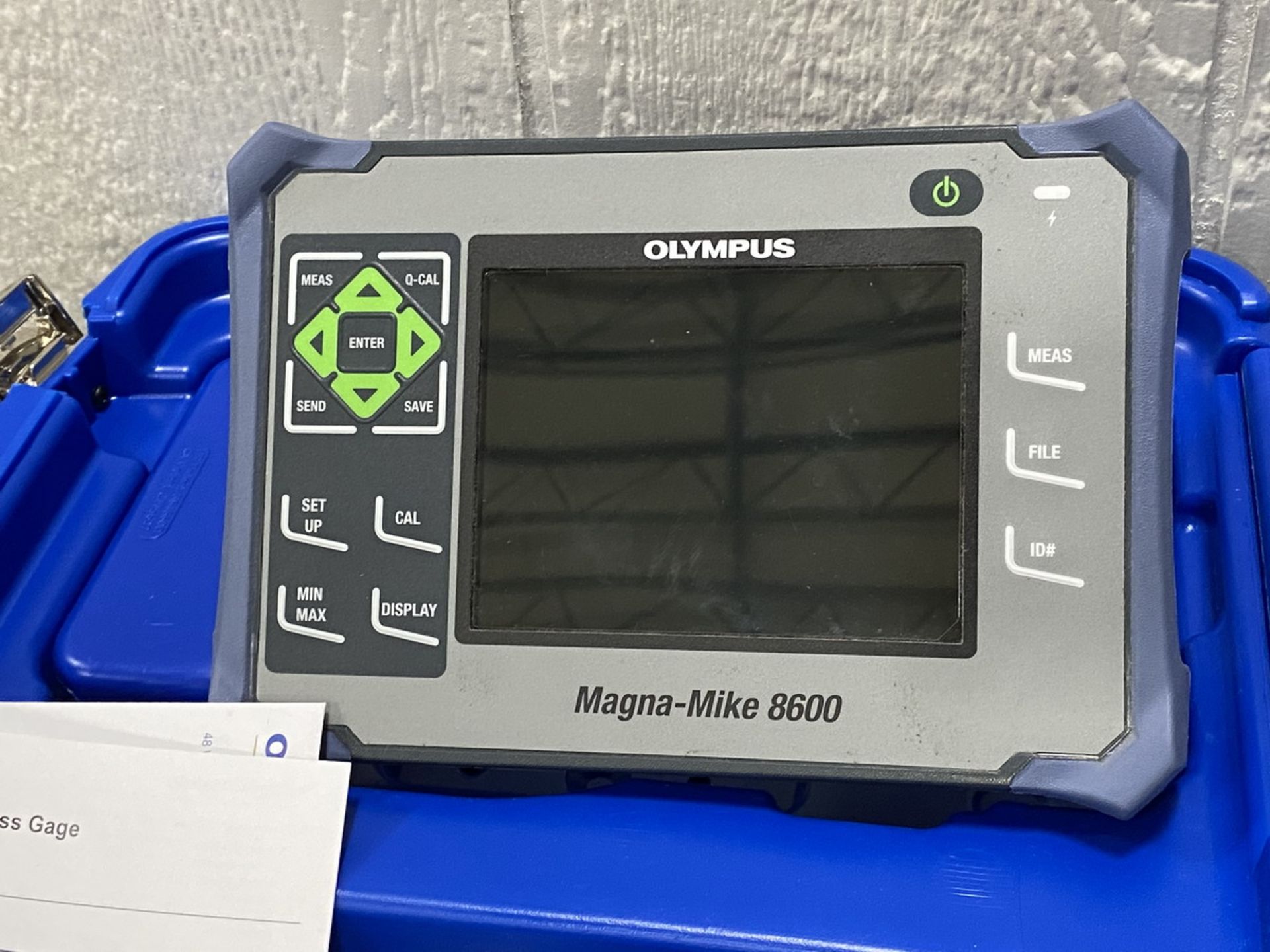 Olympus Model Magna-Mike 8600 Thickness Gage, S/N: 200672503; Magnetic 4.76 mm (3/16 in.) Target - Image 2 of 4