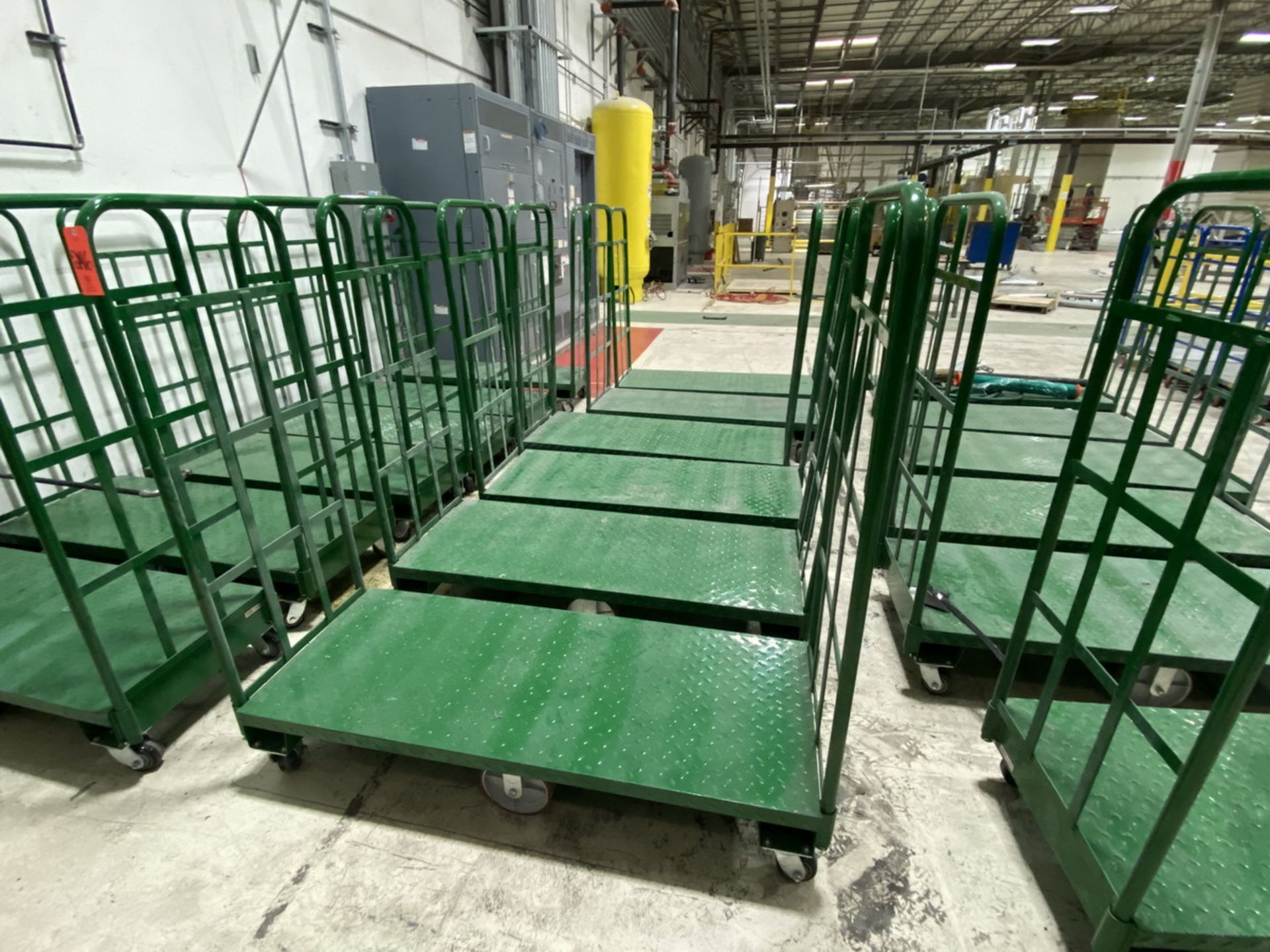 Lot - (6) U-Line(?) 60 in. wide x 24 in. long Portable Platform Carts