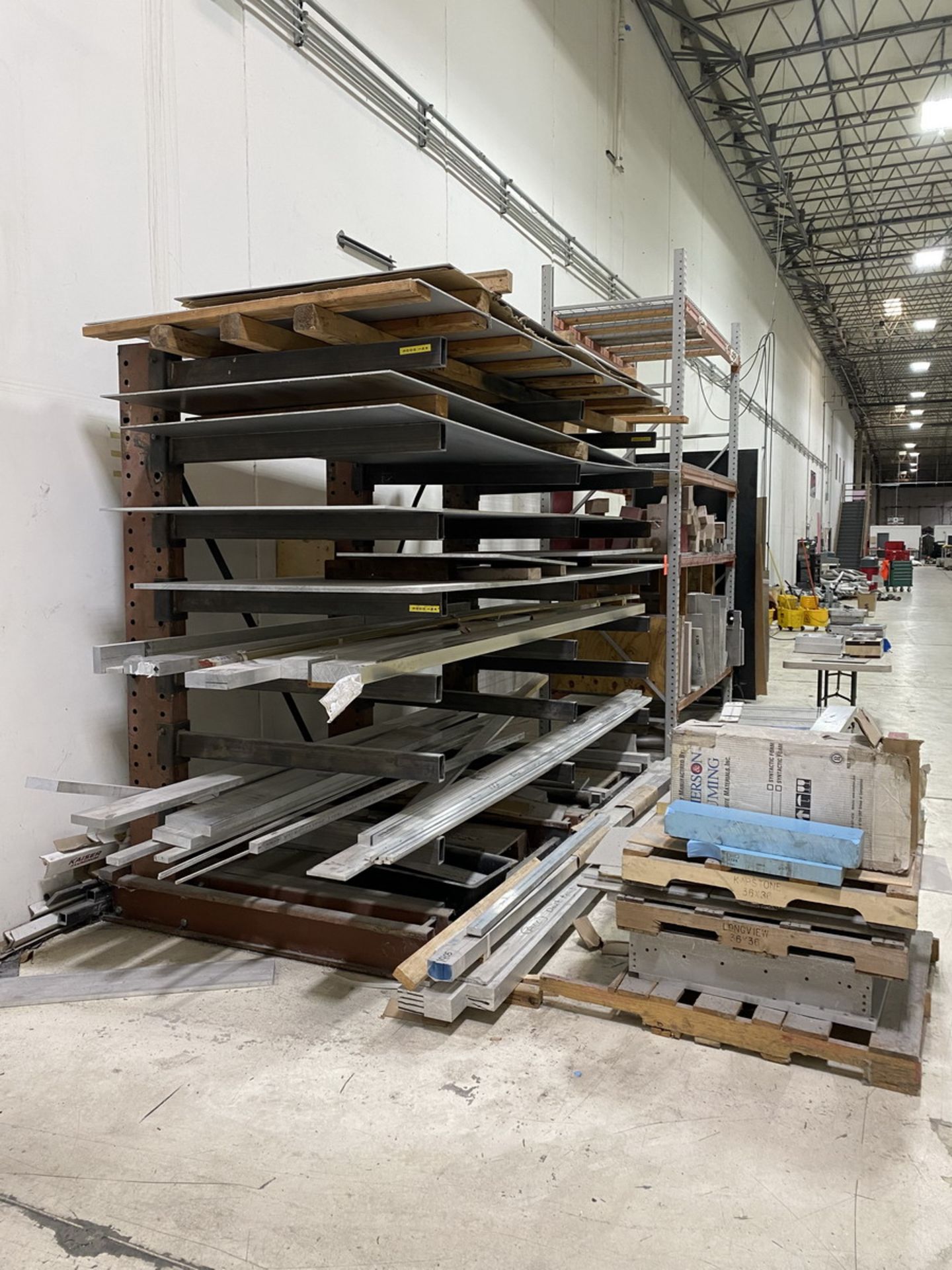 Lot - (1) 120 in. wide x 58 in. long x 8 ft. high Cantilever Rack; 48 in. Arms, 2,000 lb. - Image 2 of 7