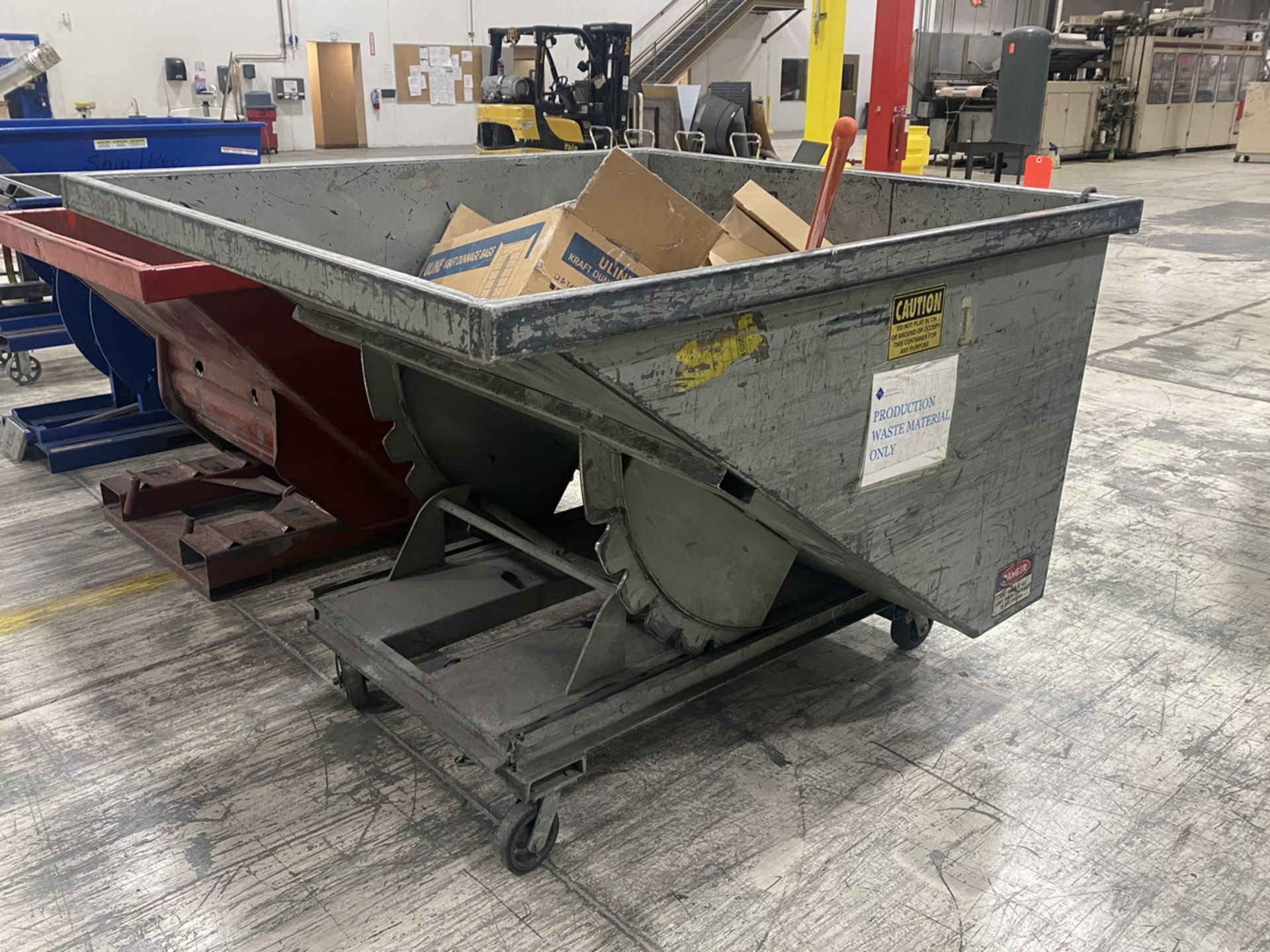 Portable Self-Dumping Hopper; 63 in. wide x 66 in. long x 39 in. deep - Image 2 of 2