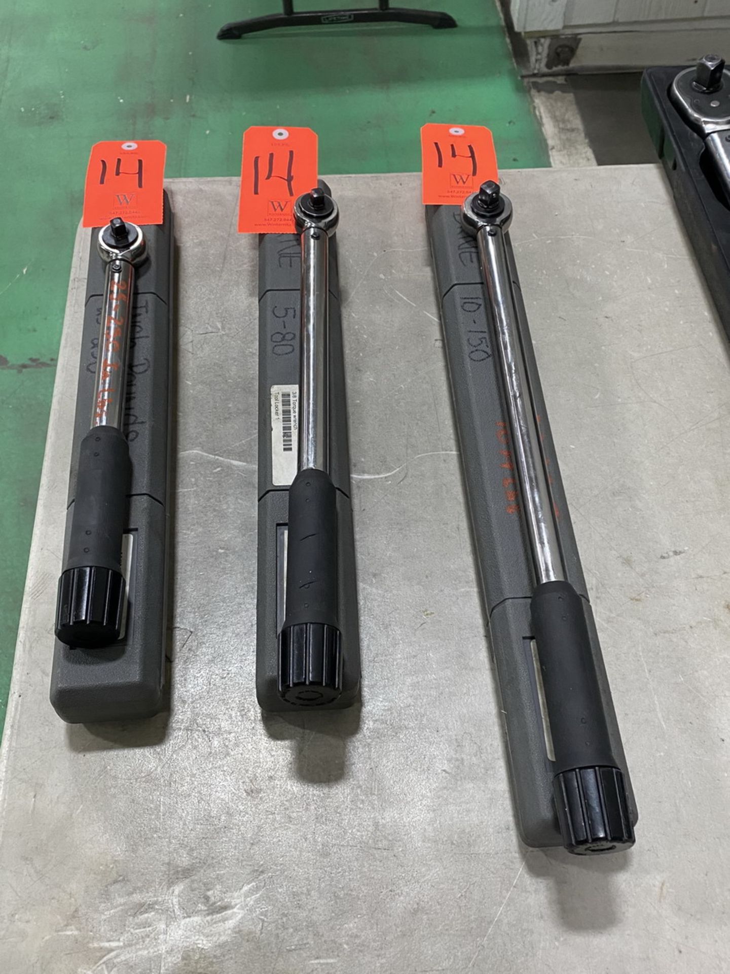 Lot - (3) McMaster-Carr Torque Wrenches; Ranging from: 3/8 in. Drive 5-80 ft. lbs., 1/2 in. Drive - Image 4 of 4