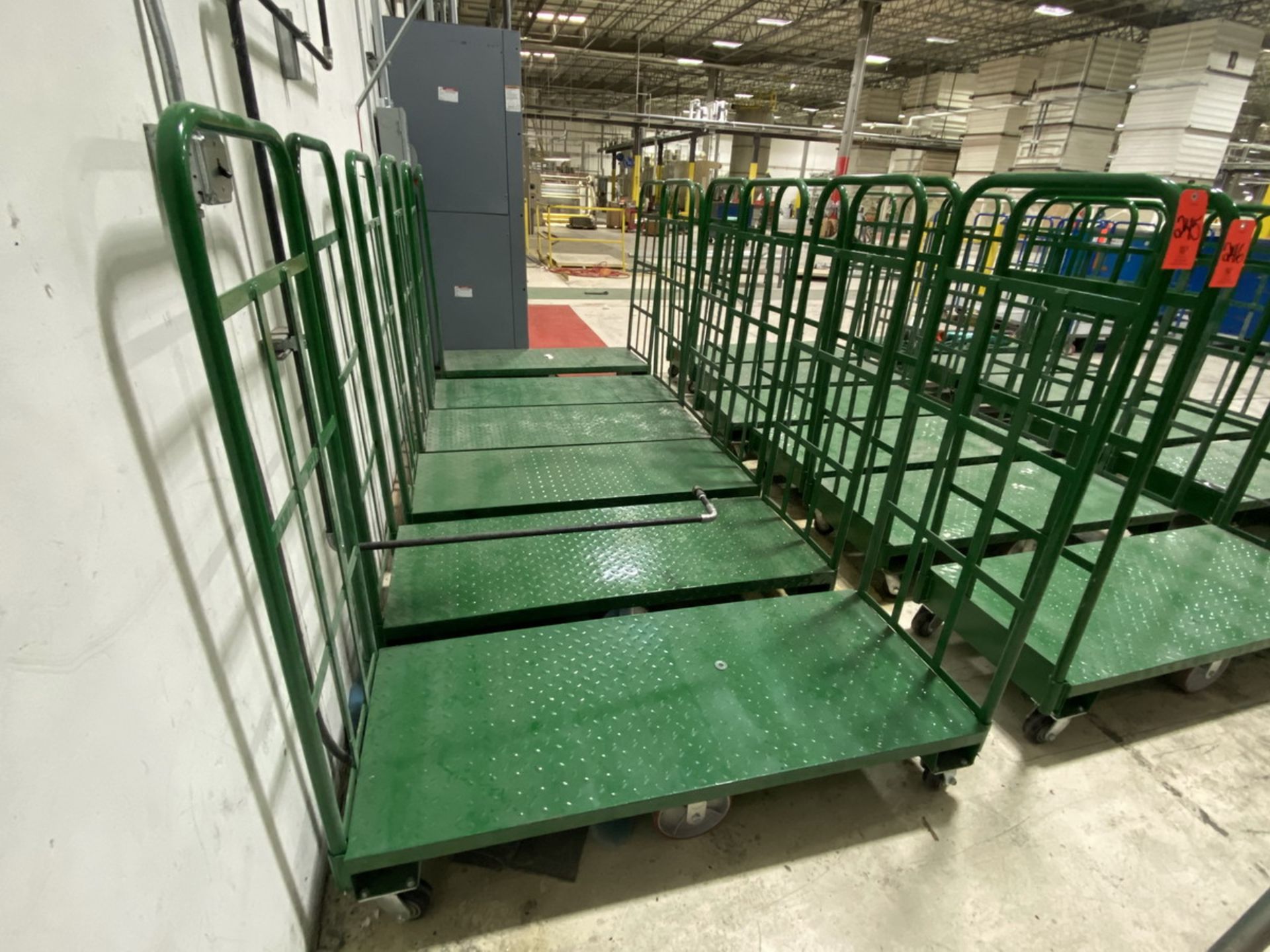 Lot - (6) U-Line(?) 60 in. wide x 24 in. long Portable Platform Carts