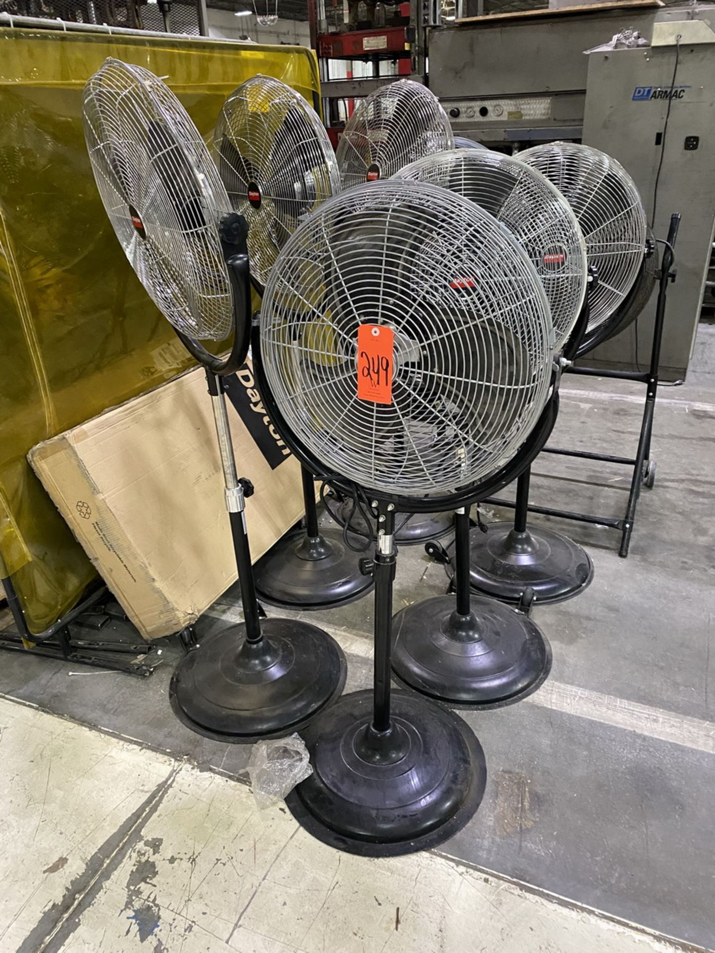 Lot - (6) Dayton 20 in Dia. Model 1ANZ7B Portable Pedestal Fans - Image 2 of 3