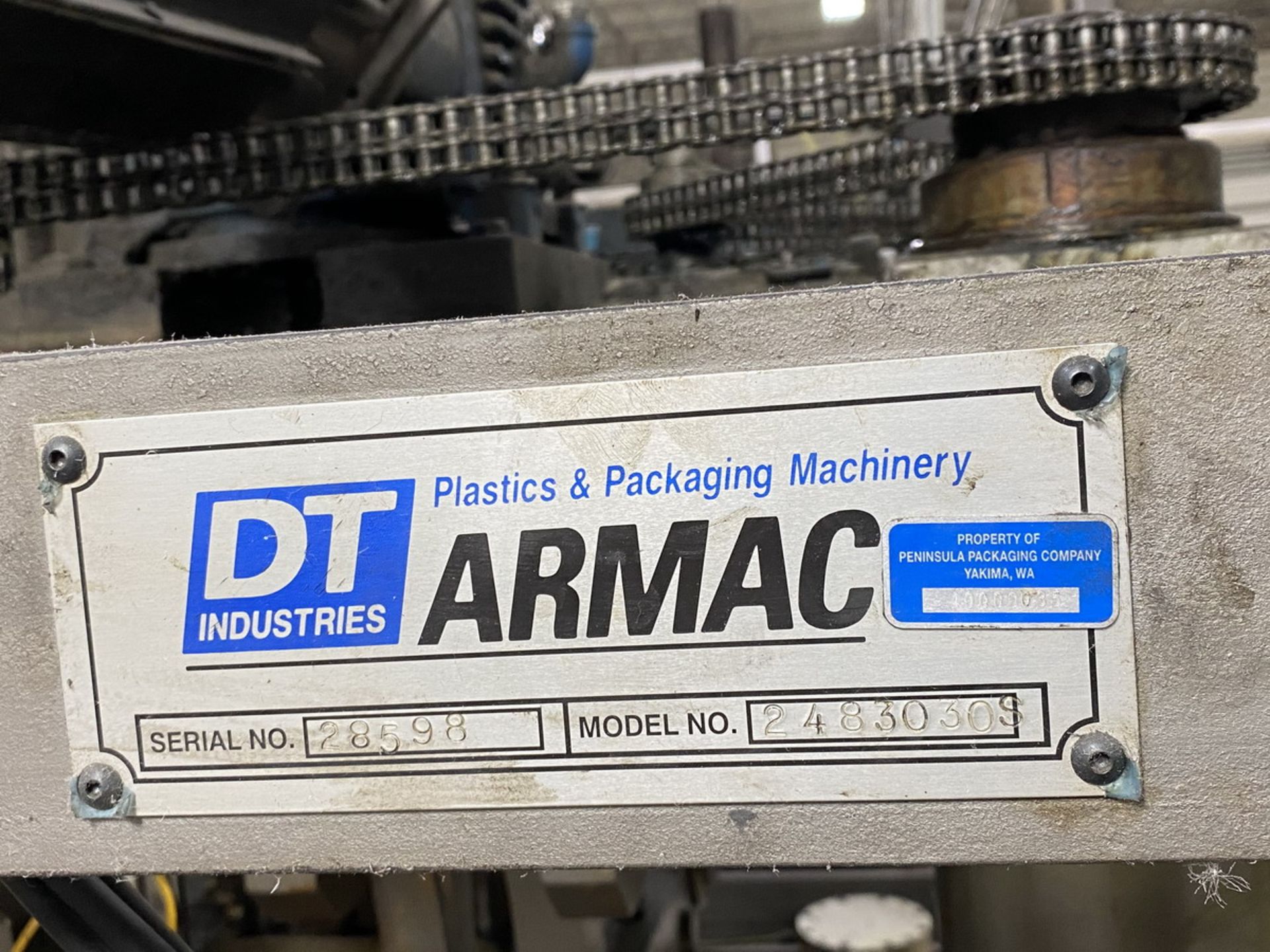 Armac Model 248-3030S In-Line Thermoforming Machine, S/N: 28598; with 102 in. Pre-Heat Ceramic Oven, - Image 7 of 10