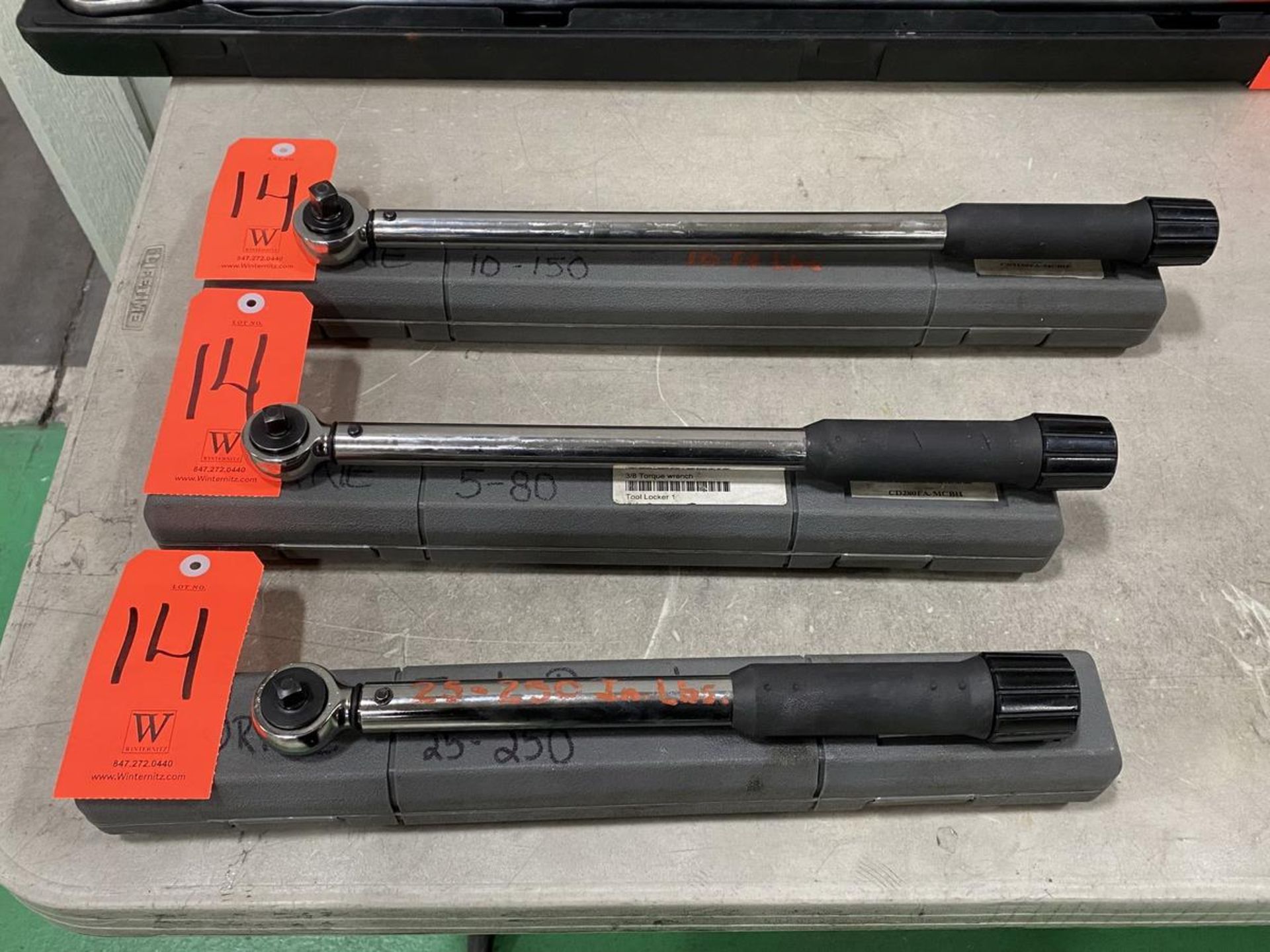 Lot - (3) McMaster-Carr Torque Wrenches; Ranging from: 3/8 in. Drive 5-80 ft. lbs., 1/2 in. Drive - Image 3 of 4