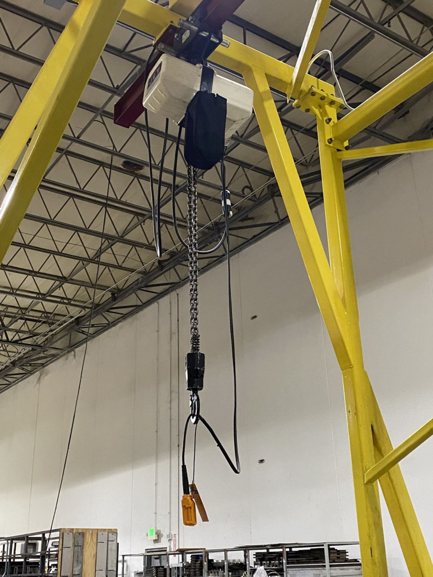 5,000 lb. Cap. Floor Mounted Gantry Crane; with (2) Jet 2-Ton Electric Chain Hoists, 15 ft. x 8 - Image 5 of 6