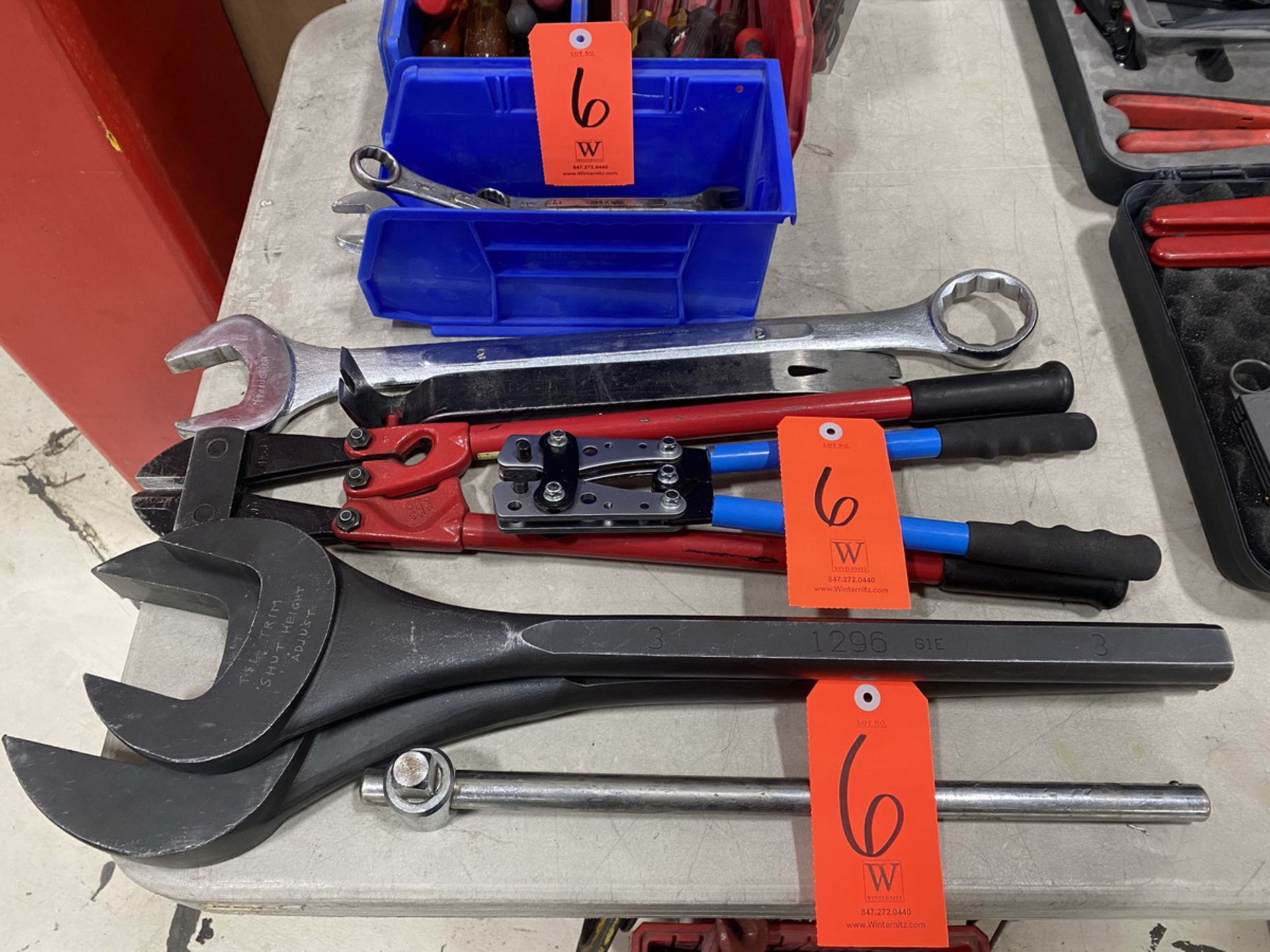 Lot - Assorted Hand Tools, to Include: Screw Drivers, Wire Cutters, Various Size Wrenches, Wire - Image 2 of 3