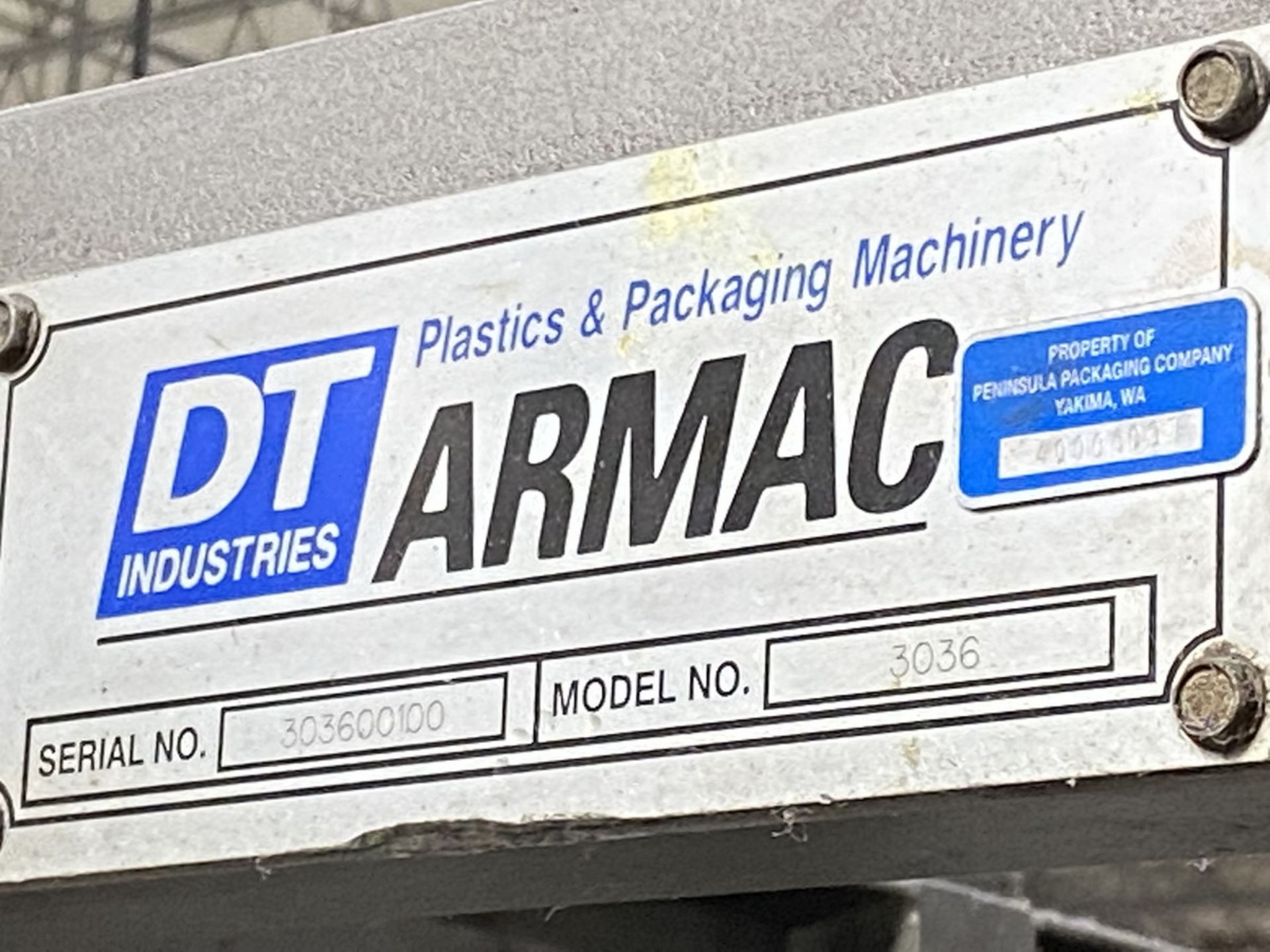 Armac Model 3036 In-Line Thermoforming Machine, S/N: 303600100; with 126 in. Pre-Heat Ceramic - Image 8 of 10