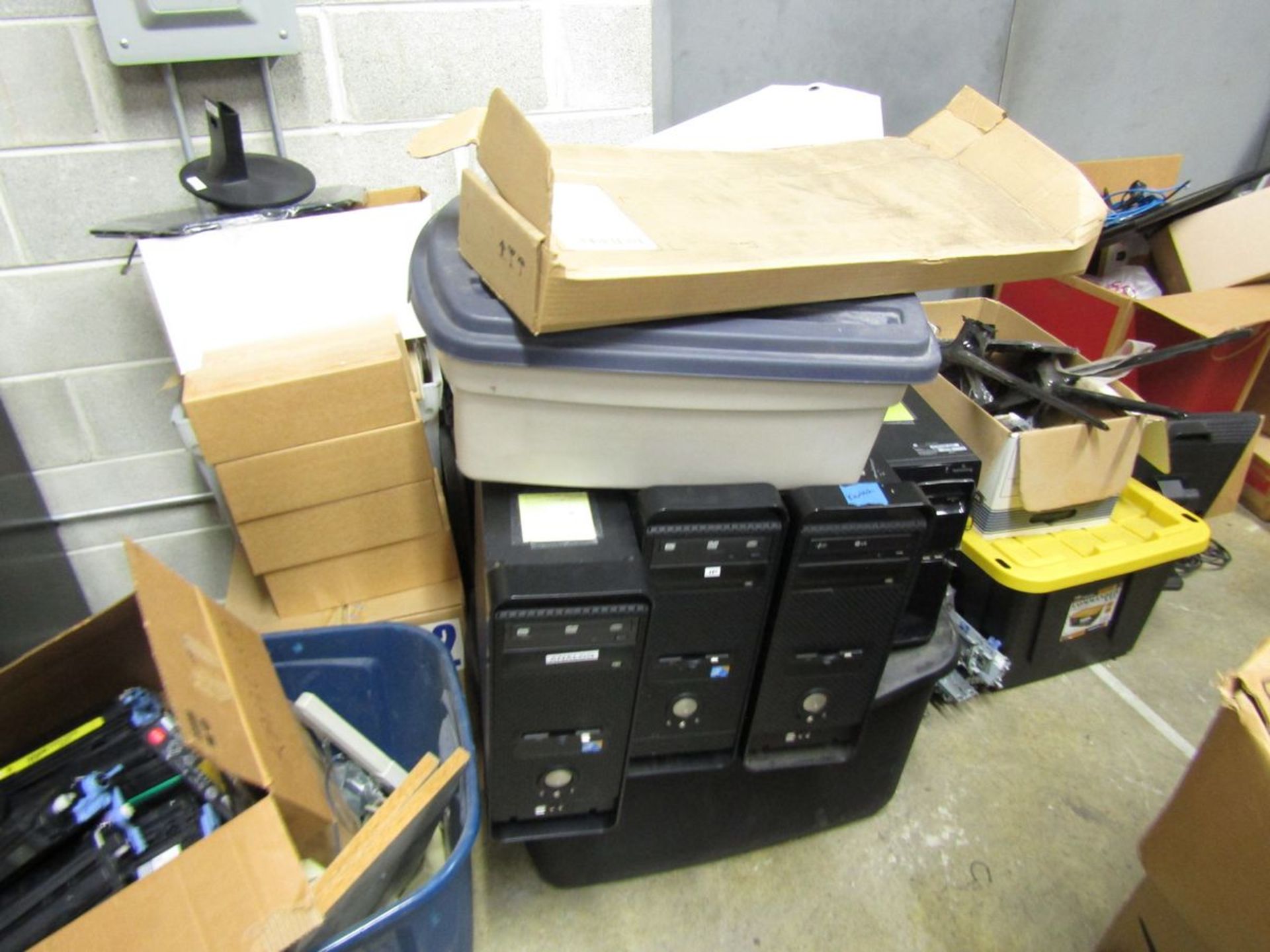 Lot - Contents of IT Repair Room, to Include: (26) Adjustable Shelving Units, Computer Monitors, - Image 9 of 17