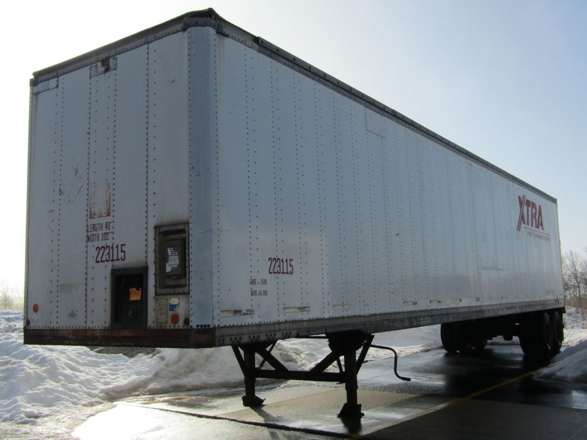 48 ft. Model MS3-32-ST-48W Tandem Axle Storage Trailer, VIN: 1NNZA4824SM257676 (1995); 68,000