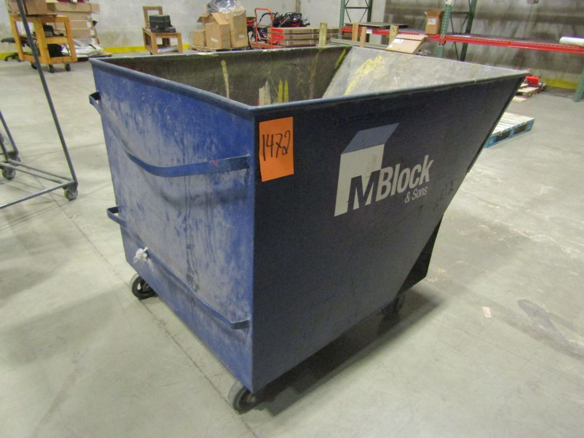 Steel Dump Cart; 42 in. x 60 in. x 37 in. (approx.) - (Located In: Tinley Park, IL)