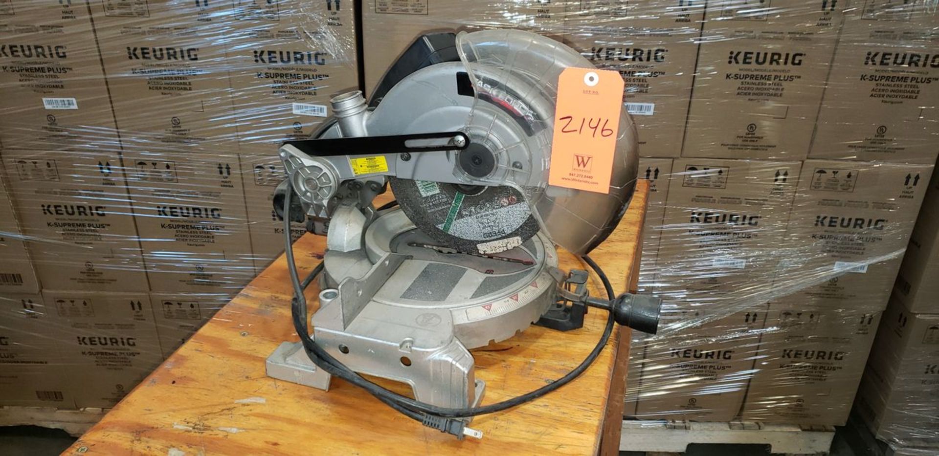 Task Force 10 in. Model 251938 Compound Meter Saw, S/N: 021042; with Laser Guide, 120 A/C, 15-A,