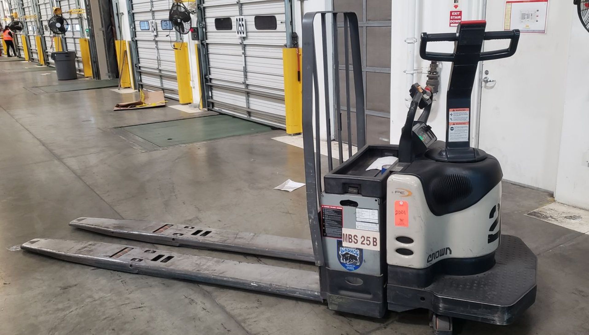 Crown 8,000 lb. Model PE4500-80 Electric Riding Double Pallet Jack, S/N: 6A270517 (2009); with 96