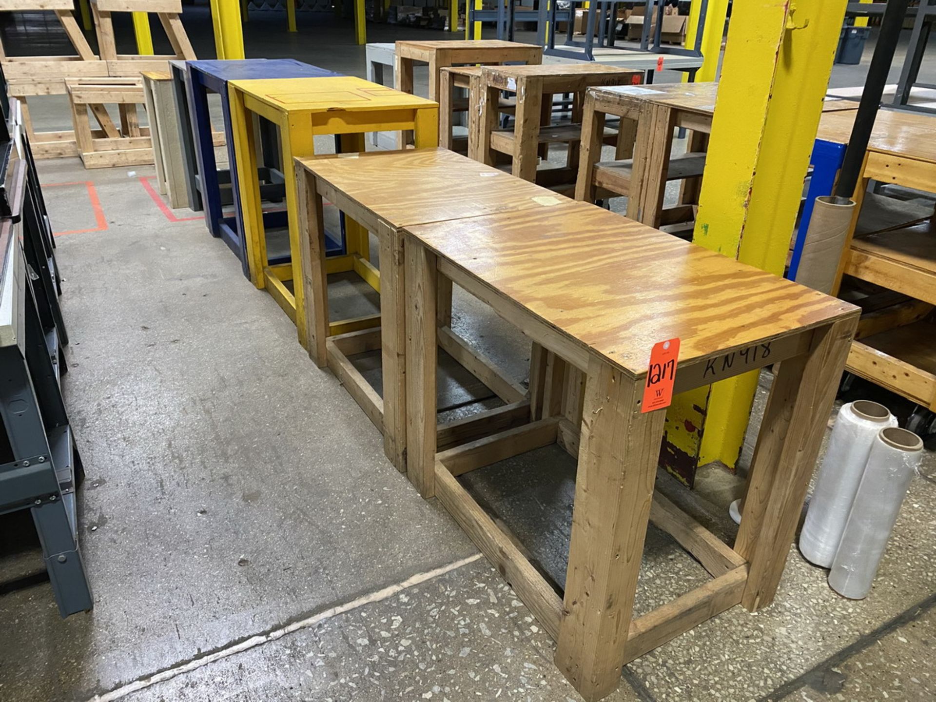 Lot - (6) Wooden Tables - (Located In: Bedford Park, IL)