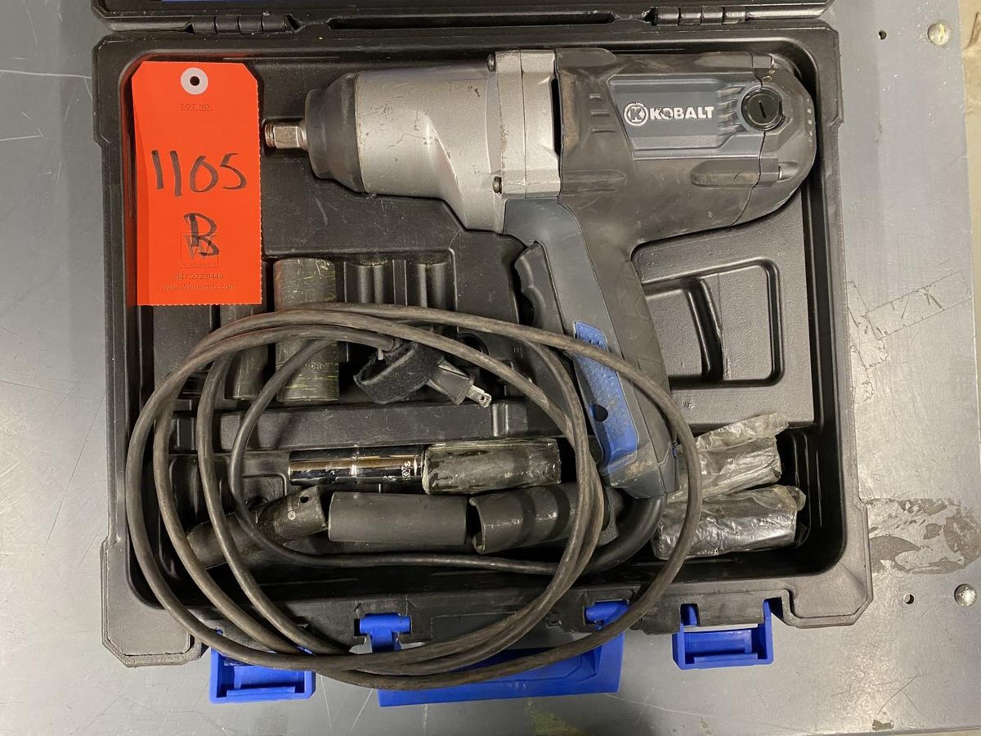 Kobalt Model 6904 1/2 in. Drive Electric Impact Wrench; 2,100 RPM, 2,700 IPM, 120-V - Image 2 of 2