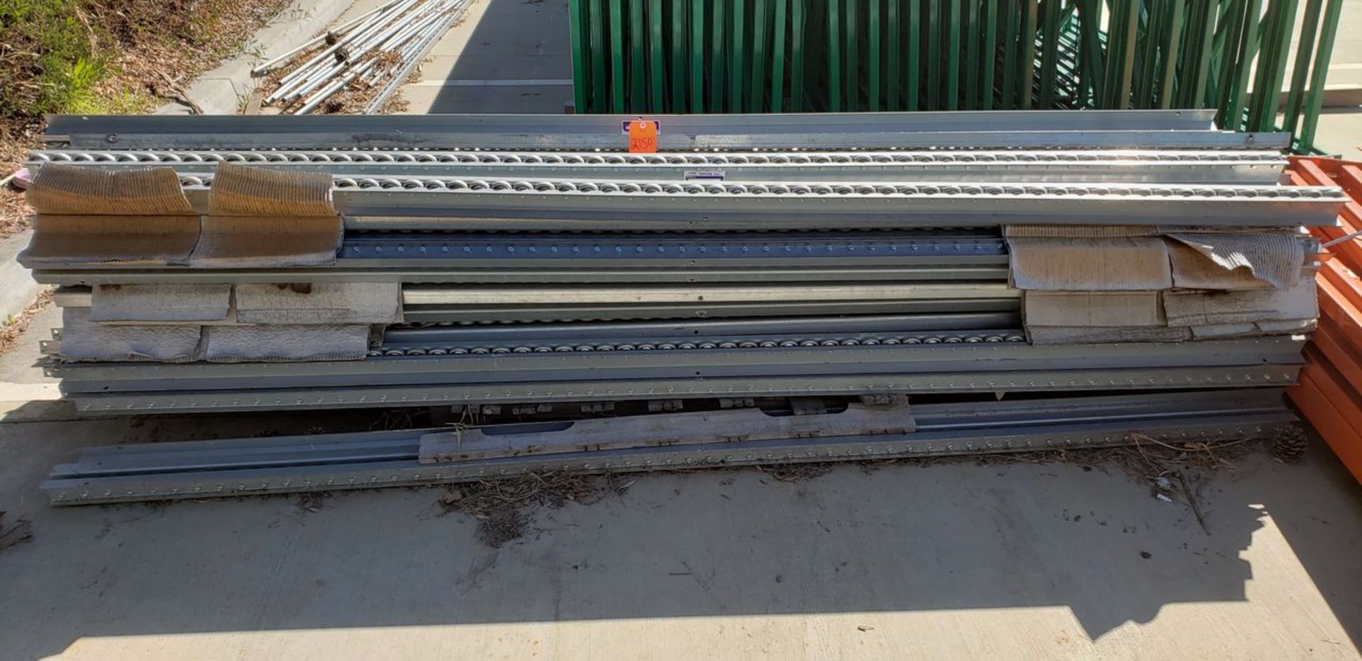 Lot - (60) Sections Cosveyor 4 in. x 10 ft. Floor Rolling Conveyers; 2 in. Wheels (