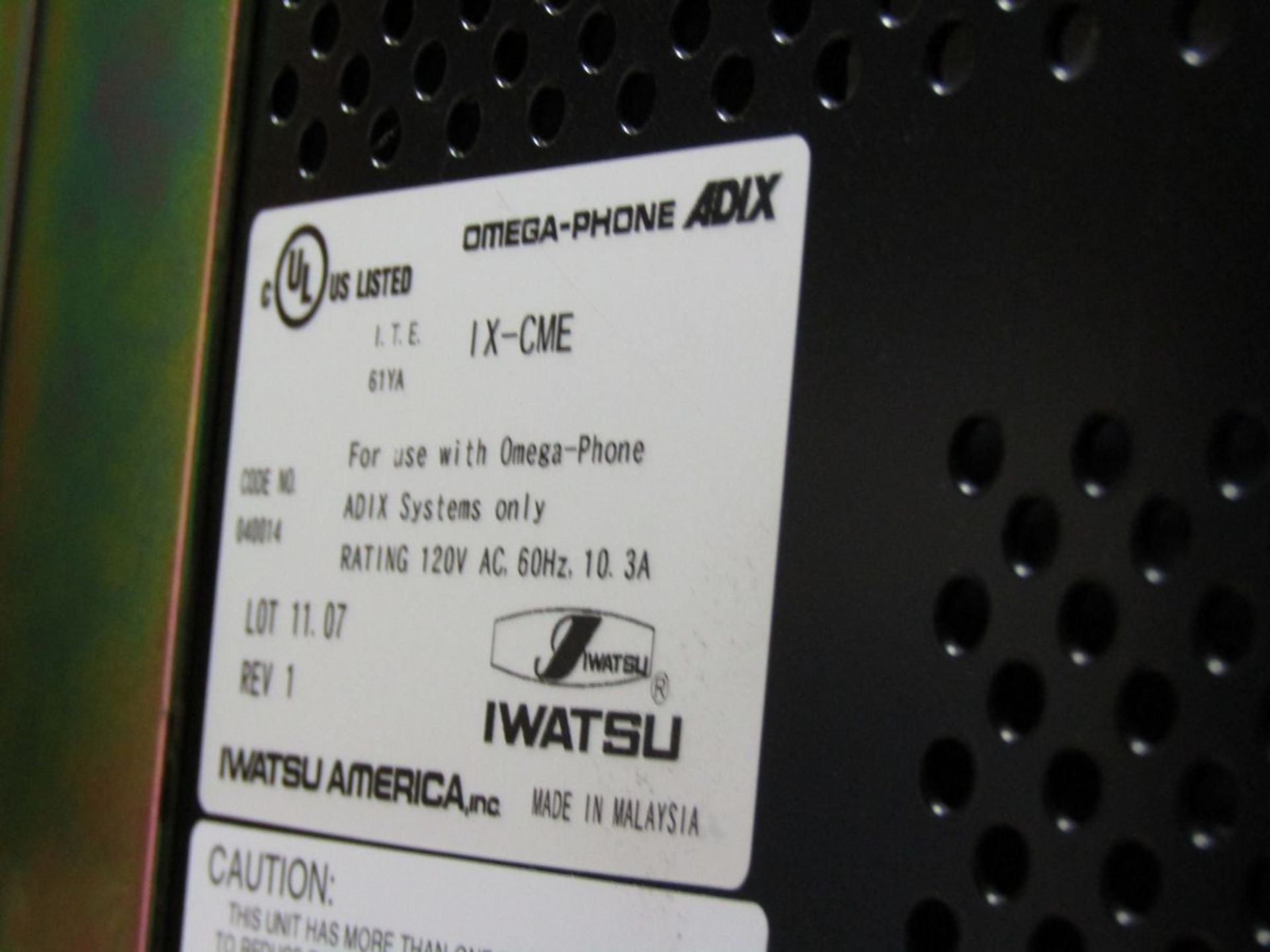 Lot - (2) Iwatsu IX-CME Omega-Phone ADIX Systems; with (10) Iwatsu Phones - (Located In: Bedford - Image 5 of 7