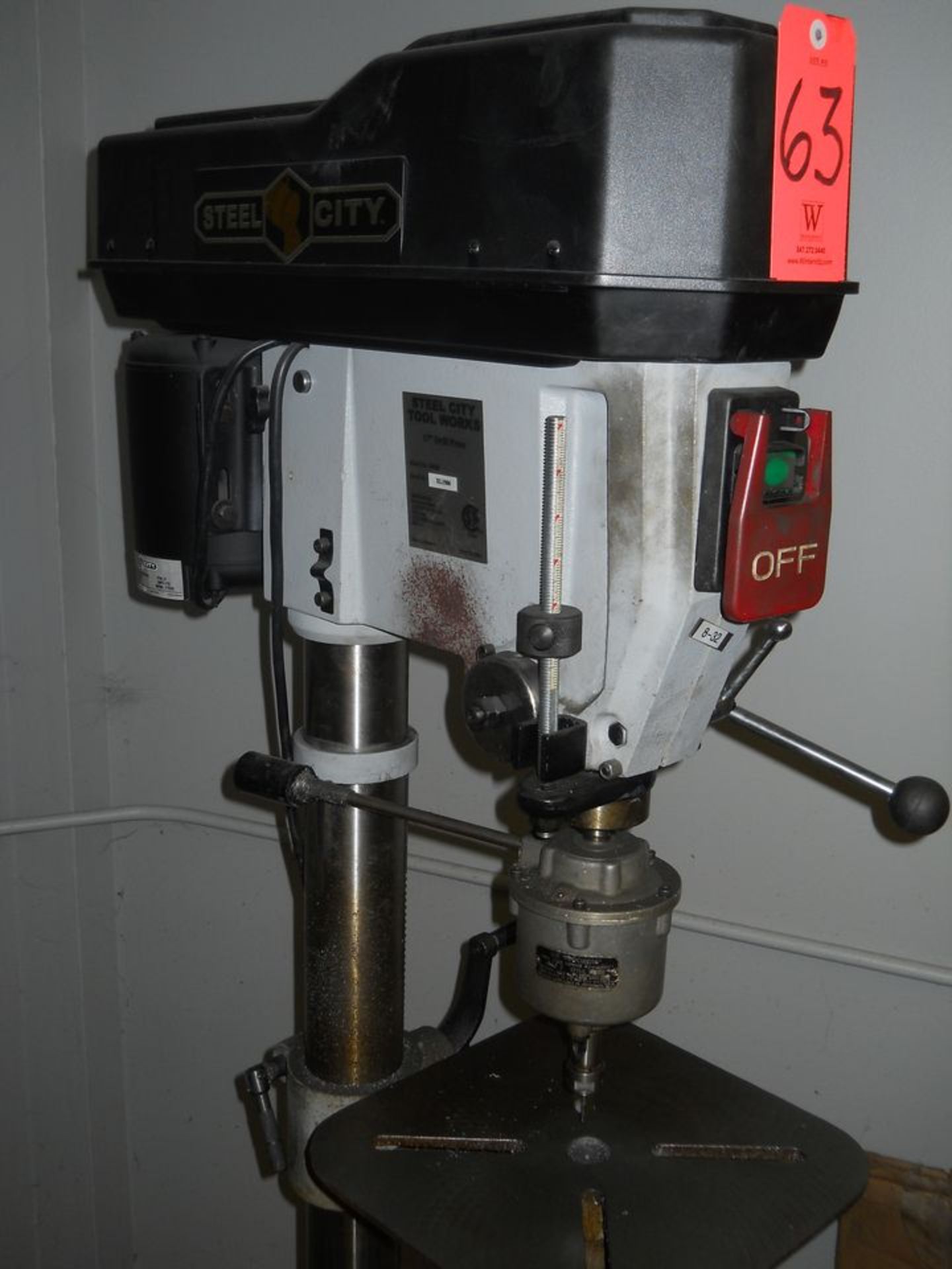 Steel City 17 in. Model 20520 Floor Type Drill Press; with Procunier Size 2 High Speed Tapping Head, - Image 2 of 5