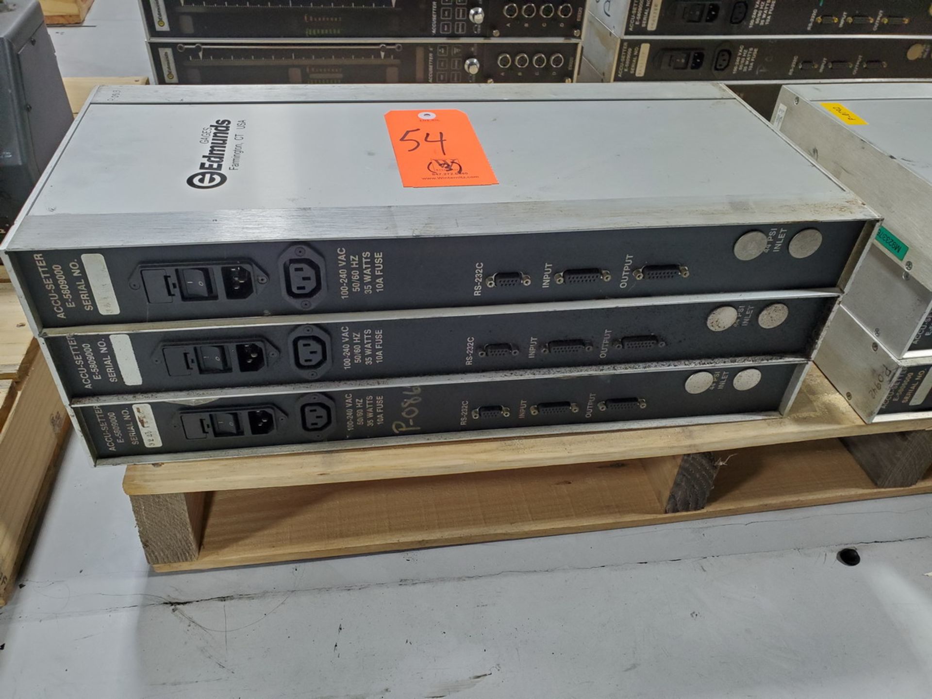 Lot - (3) Accu-Setter Model E-5809000 Edmunds Gages; 100-240-V, 50/60-Hz, 35-W, 10-A - Image 3 of 4