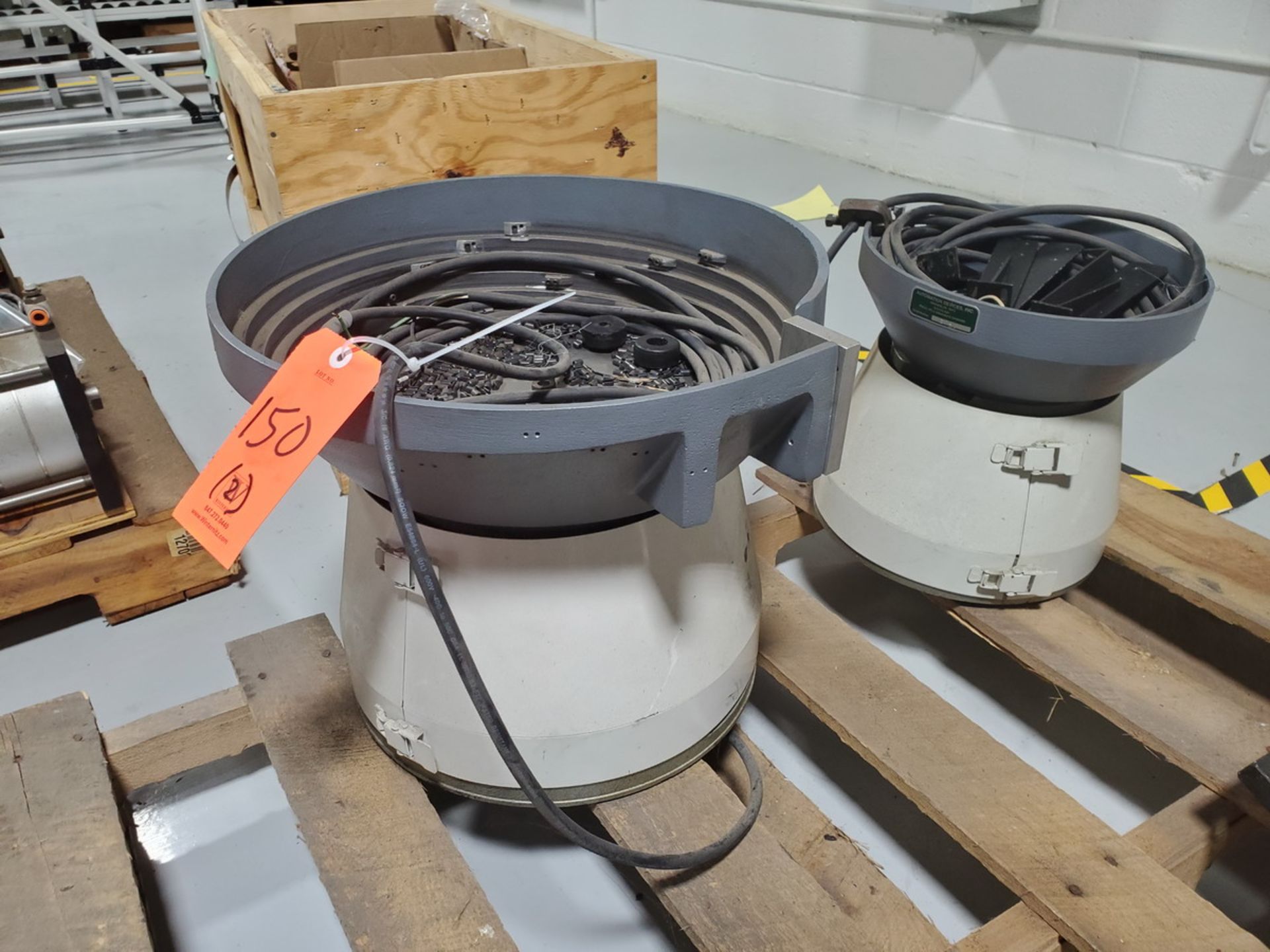 Lot - (2) Vibratory Bowl Feeders, to Include: (1) Automation Devices S/N: 139, and (1) U/K