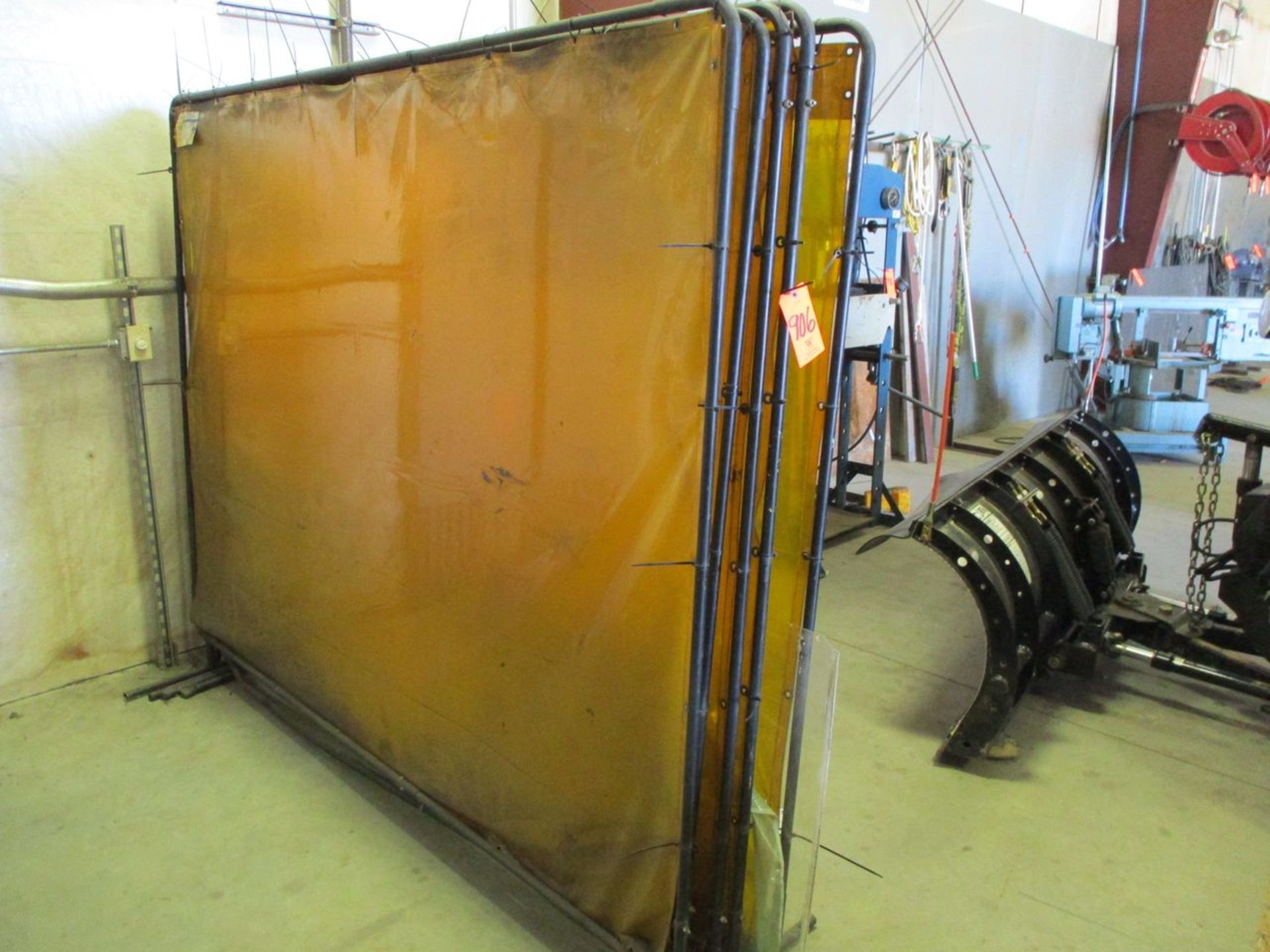 Lot - (4) 6' x 8' Welding Screens