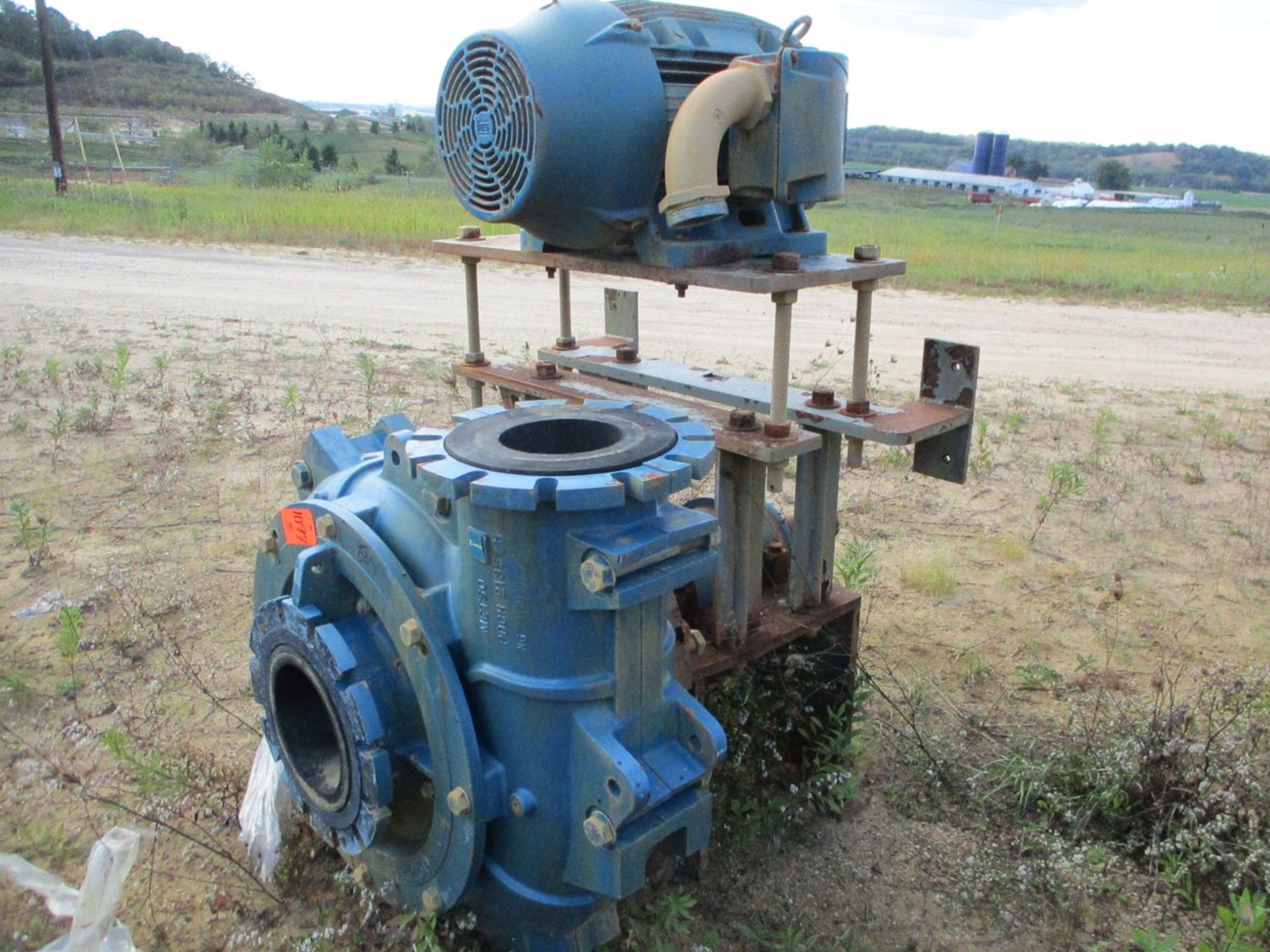 Metso Model HR250, 100 HP Horizontal Slurry Pump, Rubber Lined, 10" Inlet, 8" Outlet (Sold - Subject