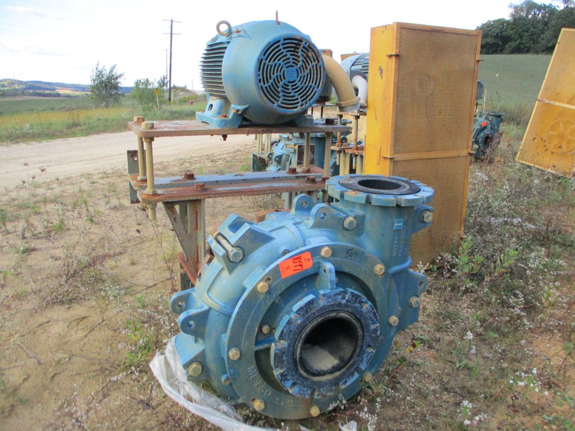 Metso Model HR250, 100 HP Horizontal Slurry Pump, Rubber Lined, 10" Inlet, 8" Outlet (Sold - Subject - Image 2 of 2