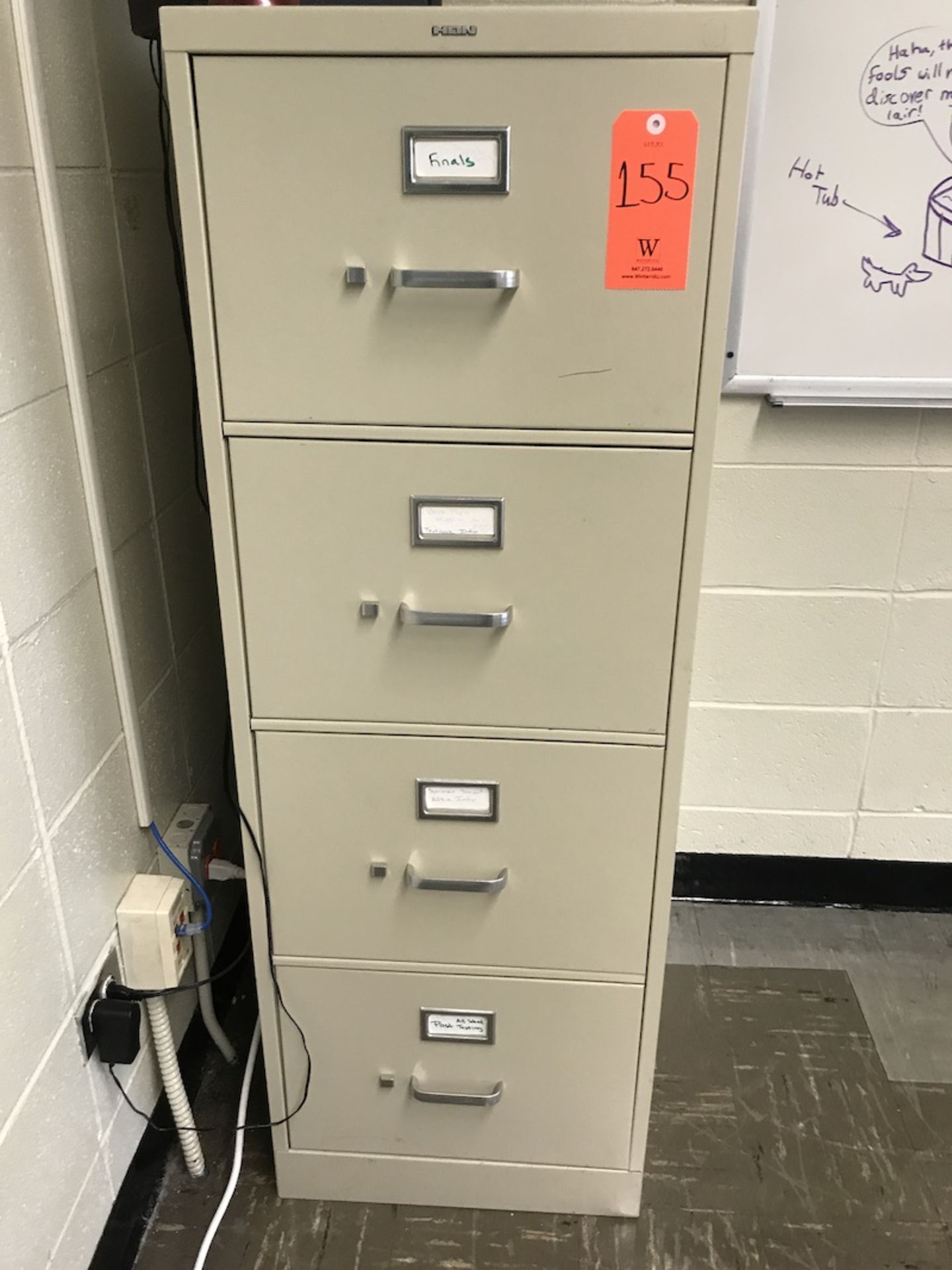 Lot - (3) File Cabinets (Room 302)