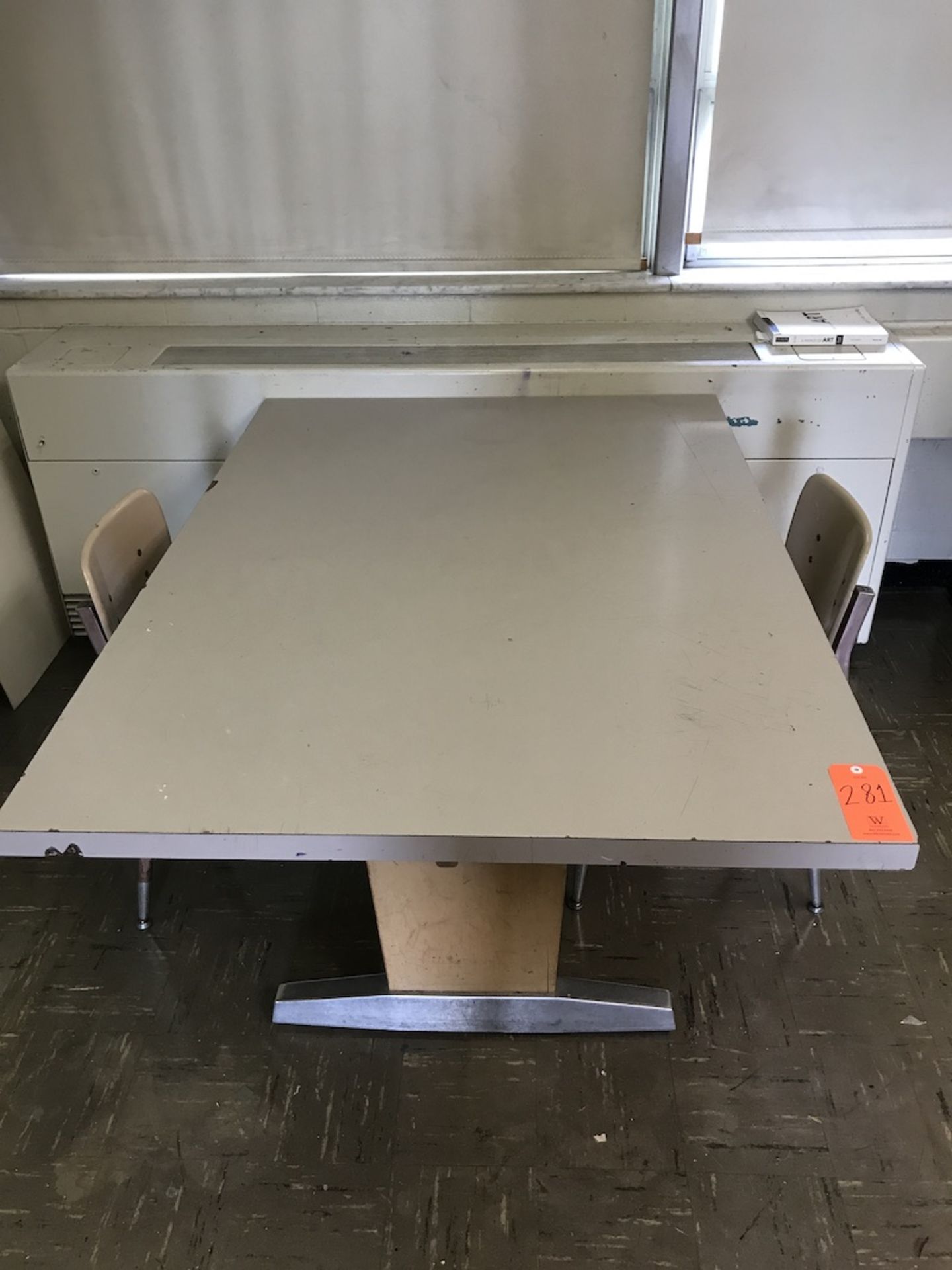 Lot - (1) 60 in. x 42 in. Table (2) Chairs (Room 108)