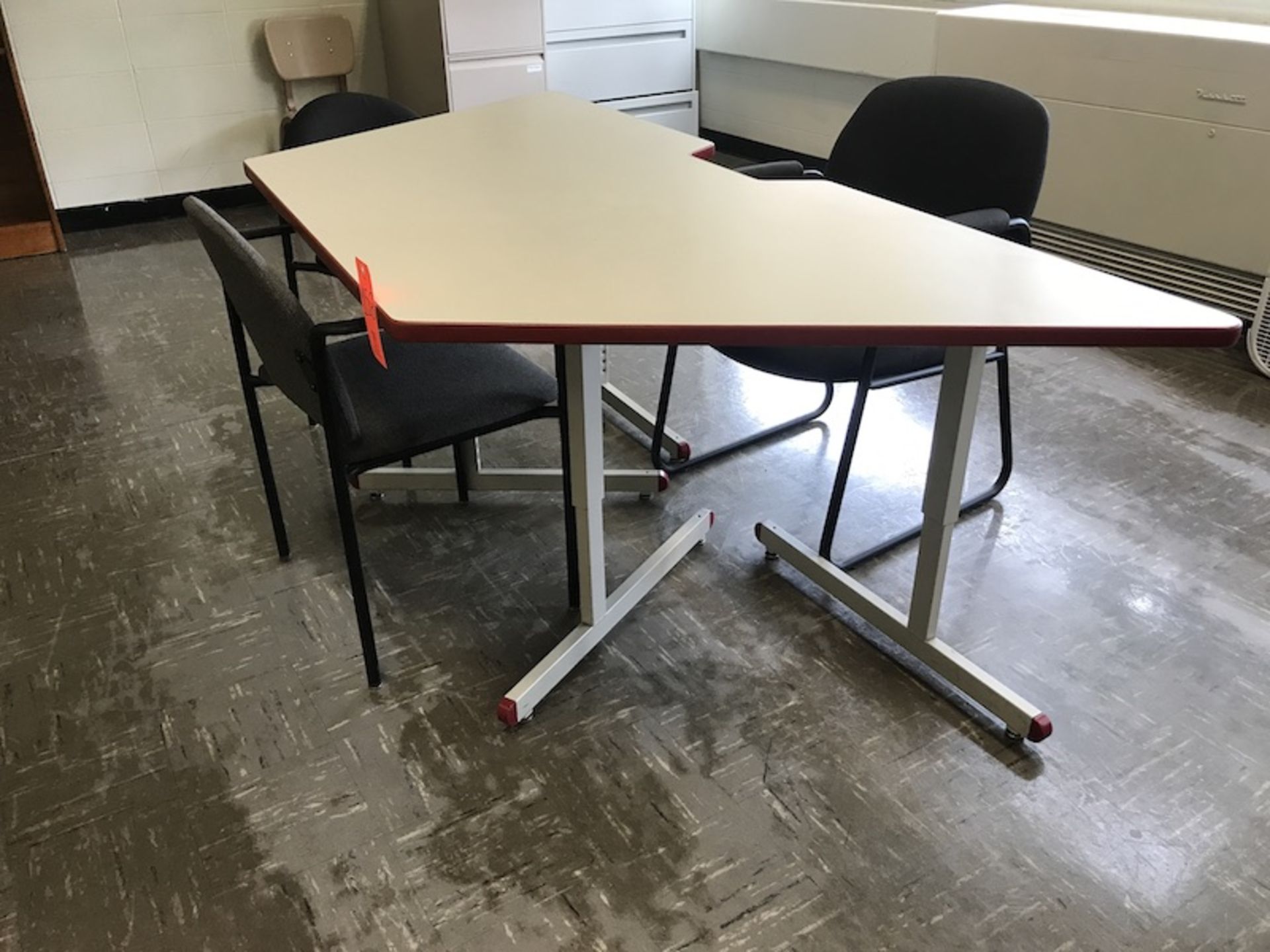 Lot - (2) 78 in. Tables (3) Chairs (Room 302)