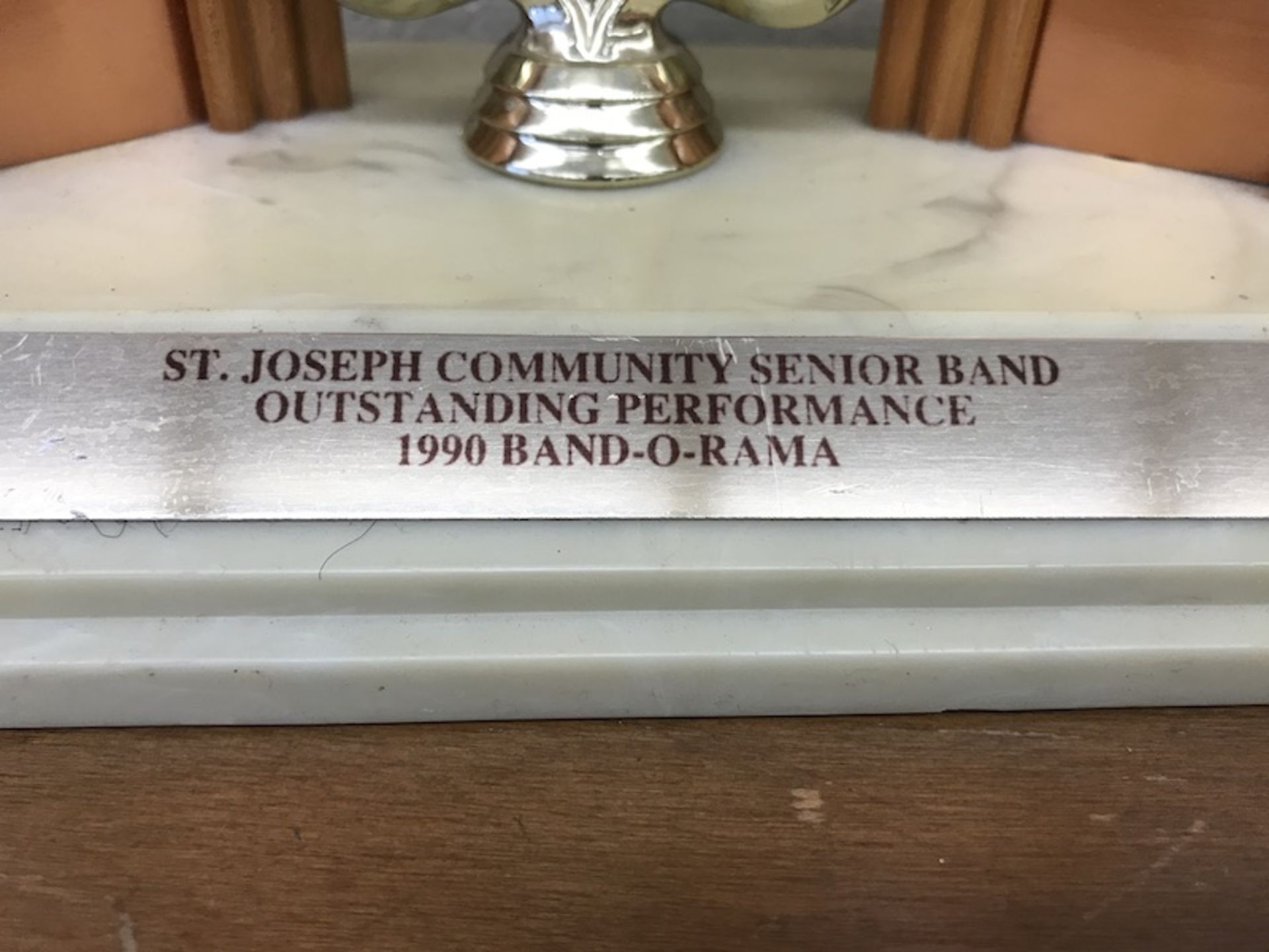 1990 Senior Band Outstanding Performance Band-O-Rama Trophy (Music Room)
